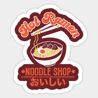 Hot Ramen Noodle Shop Sticker